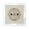 Розетка LK Studio с з/к, без шторок (бежевый) LK60 863101-1