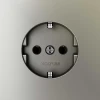 Розетка встраиваемая Voltum S70 с заземлением 16А, (шелк) VLS040104