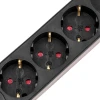 Удлинитель STANDARD 3 гнезда, 3м, 3х1,0мм², с/з, с выключателем, 2 USB, черный REXANT 13-4022