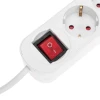 Удлинитель STANDARD 3 гнезда, 3м, 3х1,0мм², с/з, с выключателем, 2 USB, белый REXANT 13-4016