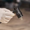 Вилка угловая влагозащищенная с кольцом, с/з, 16 А, IP44 каучук REXANT 111-002