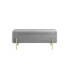Банкетка Stool Group Болейн с ящиком велюр серый 20A544VF-MOMO-38
