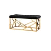 Банкетка Stool Group АРТ ДЕКО вельвет черный сталь золото BENCH-016-TG