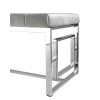 Банкетка Stool Group БРУКЛИН вельвет серый сталь серебро BENCH-012-GR