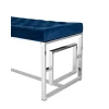 Банкетка Stool Group БРУКЛИН вельвет синий сталь серебро BENCH-012