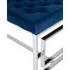 Банкетка Stool Group БРУКЛИН вельвет синий сталь серебро BENCH-012