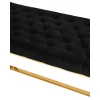 Банкетка Stool Group БРУКЛИН вельвет черный сталь золото BENCH-012-TG