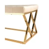 Банкетка Stool Group ИНСИГНИЯ вельвет бежевый сталь золото BENCH-011-TG-BG
