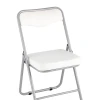 Складной стул Stool Group Джонни экокожа белый каркас металлик fb-jonny-eco-100