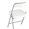 Складной стул Stool Group Джонни экокожа белый каркас металлик fb-jonny-eco-100