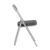 Складной стул Stool Group Джонни экокожа серый каркас металлик fb-jonny-eco-17met