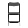 Складной стул Stool Group Джонни экокожа серый каркас черный матовый fb-jonny-eco-17
