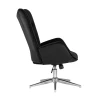Поворотное кресло Stool Group Филадельфия регулируемое велюр черный FUCHS HLR-80