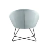 Кресло Stool Group Колумбия вельвет пыльно-голубой DOUMBIA HLR-60