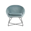 Кресло Stool Group Колумбия вельвет пыльно-голубой DOUMBIA HLR-60