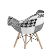 Кресло Stool Group EAMES пэчворк черно-белое Y809 bw