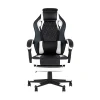 Игровое кресло Stool Group Virage черное с белым BURGENDY YKC