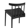Кухонный стул Stool Group Ranch с мягким сиденьем черный 8305 black