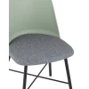 Кухонный стул Stool Group Shell с мягким сиденьем серо-зеленый 8336 greyish green 70077