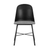 Кухонный стул Stool Group Shell с мягким сиденьем черный 8336 black