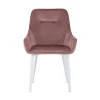 Кухонный стул Stool Group Диана велюр пыльно-розовый (ножки белые) MC101-2 KD HLR-44