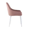 Кухонный стул Stool Group Диана велюр пыльно-розовый (ножки белые) MC101-2 KD HLR-44