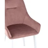 Кухонный стул Stool Group Диана велюр пыльно-розовый (ножки белые) MC101-2 KD HLR-44