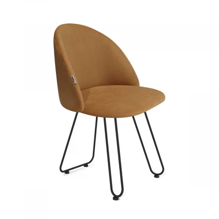 Стул Sheffilton SHT-ST35/S106 горчичный/черный муар 6498893403