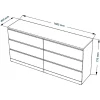 Комод Шведский Стандарт VÄRMA 6D S00296