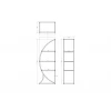 Стеллаж Garda Decor Полусфера KFG087