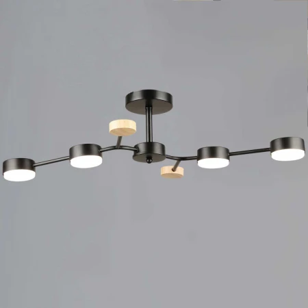 Люстра Reluce 03860-0.3-04 BK+WOOD GX53