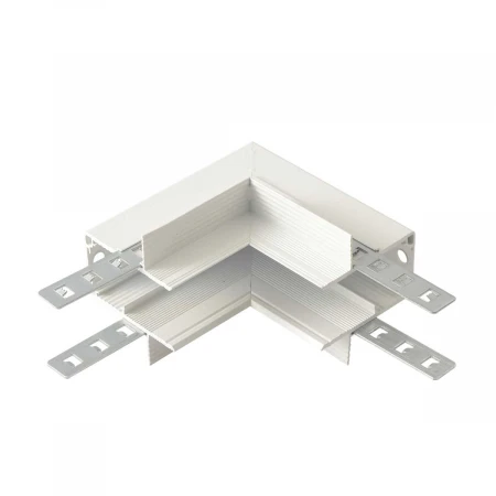 Внутренний соединитель угловой для встраиваемого магнитного шинопровода для ГКЛ12,5 мм Crystal Lux CLT 0.223 13 WH