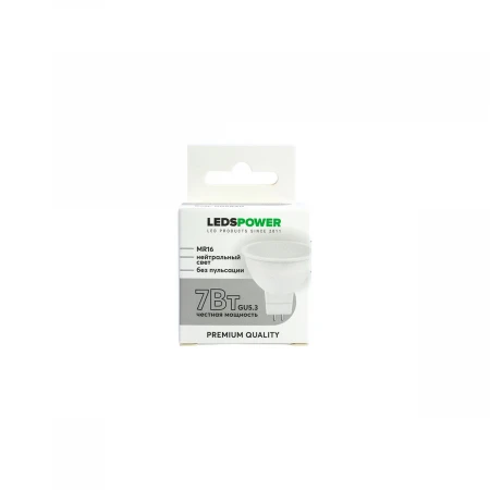 Светодиодная лампа LEDS POWER MR16 GU5.3 7Вт 4000К 006840