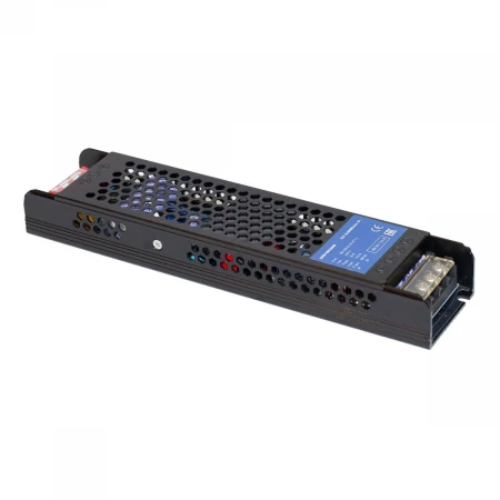 Блок питания интерьерный ELF, 24В, 300Вт, плоский металлический перфорированный корпус (черный) ELF-24300BEslim-JH