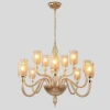 Подвесная люстра Crystal Lux SILVESTRO SP12 AMBER