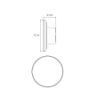 Уличный настенный светодиодный светильник Arte Lamp Nimbo A3409AL-1BK