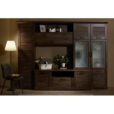 Стенка для гостиной Кантри