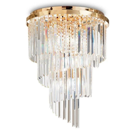 Хрустальная люстра Ideal Lux CARLTON PL12 ORO