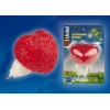 Настенный светодиодный светильник (10325) Uniel DTL-309-Сердечко/Red/1LED/0,1W