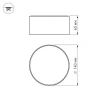 Потолочный светодиодный светильник Arlight SP-Rondo-140B-18W Warm White 022903