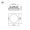 Встраиваемый светодиодный светильник Arlight LTD-96x96SOL-10W Day White 4000K 017634