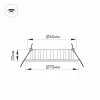 Мебельный светодиодный светильник Arlight LTM-R70WH-Frost 4.5W Warm White 110deg 020771