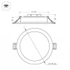 Встраиваемый светодиодный светильник Arlight DL-BL125-9W White 021433