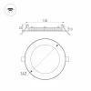 Встраиваемый светодиодный светильник Arlight DL-142M-13W Day White 020109