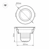 Мебельный светодиодный светильник Arlight LTM-R45WH 3W Day White 30deg 014912