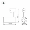 Трековый светодиодный светильник Arlight LGD-Zeus-2TR-R67-10W Warm3000 025908(1) Трековый светодиодный светильник Arlight LGD-Zeus-2TR-R67-10W Warm3000 025908(1)