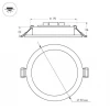 Встраиваемый светодиодный светильник Arlight DL-BL90-5W Day White 021431